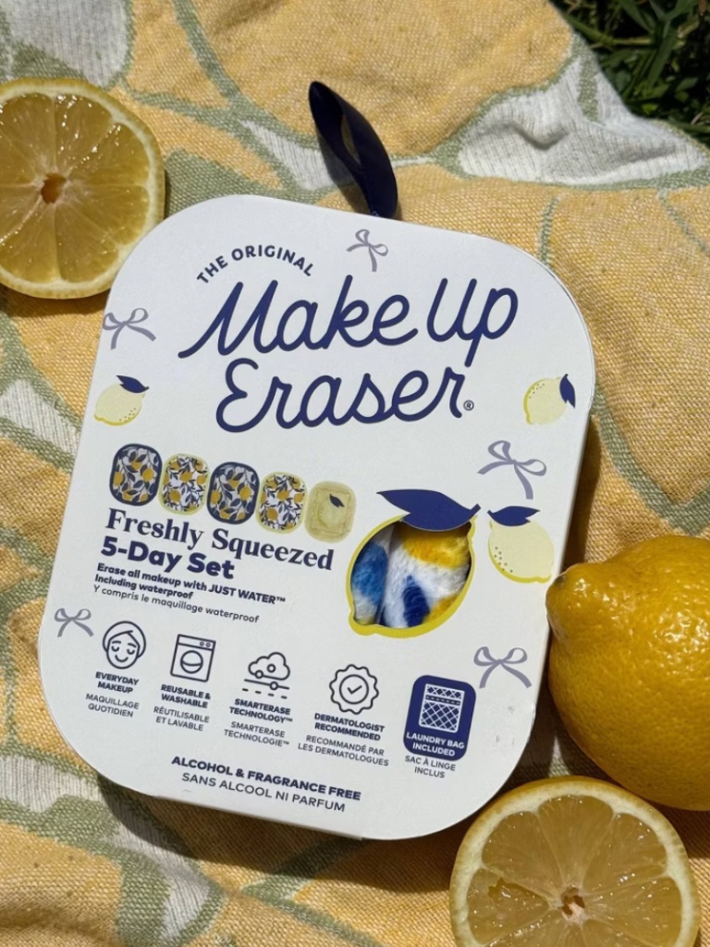 MakeUp Eraser Freshly Squeezed 5-Day Set - Blue & Yellow